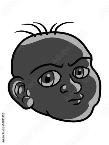 Baby Kopf Clipart Beleidigtes Blick Cool Schwanger 
