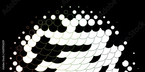 Light Multicolor vector pattern with spheres. Abstract illustration with colorful spots in nature style. Pattern for wallpapers, curtains.
