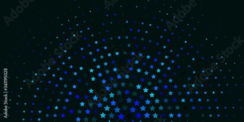 Light BLUE vector texture with beautiful stars. Colorful illustration with abstract gradient stars. Design for your business promotion.