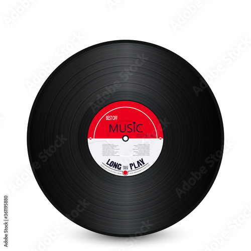 Vintage record template