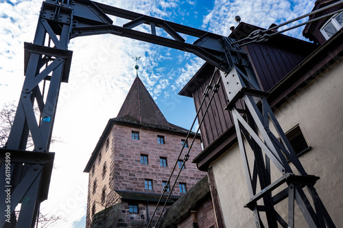 old windmill in the old town