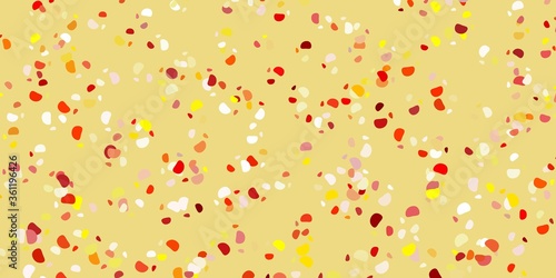 Light orange vector backdrop with chaotic shapes.
