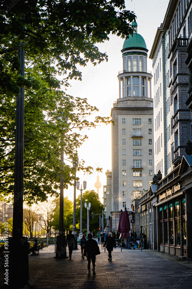 Naklejka premium street in the city of berlin