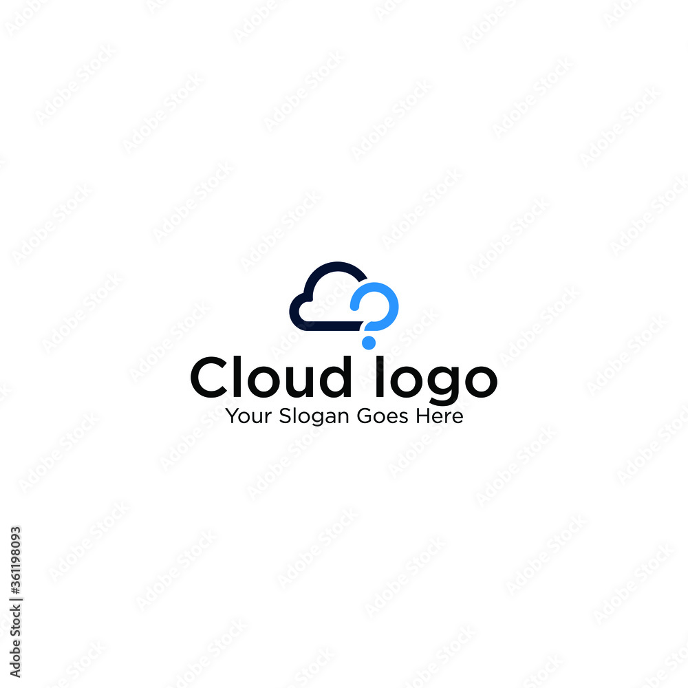 The initial letter p inside the Cloud logo icon. Can be used for business group companies. Vector illustration. The initial letter p inside the Cloud logo icon. Can be used for business group companies. Vector illustration.