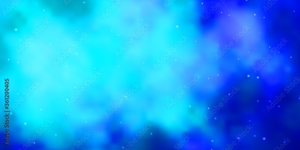 Light BLUE vector background with small and big stars. Colorful illustration in abstract style with gradient stars. Design for your business promotion. Light BLUE vector background with small and big stars. Colorful illustration in abstract style with gradient stars. Design for your business promotion.