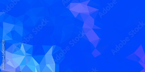 Dark pink, blue vector gradient polygon texture.