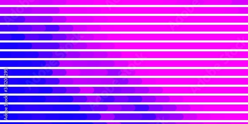 Light Pink, Blue vector pattern with lines. Gradient illustration with straight lines in abstract style. Pattern for ads, commercials.