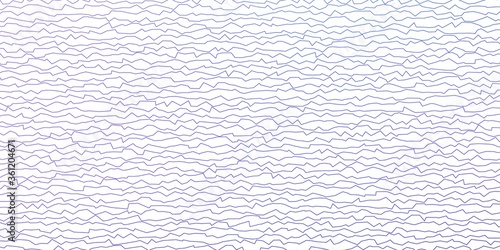Dark Purple vector texture with curves. Bright sample with colorful bent lines, shapes. Pattern for ads, commercials.