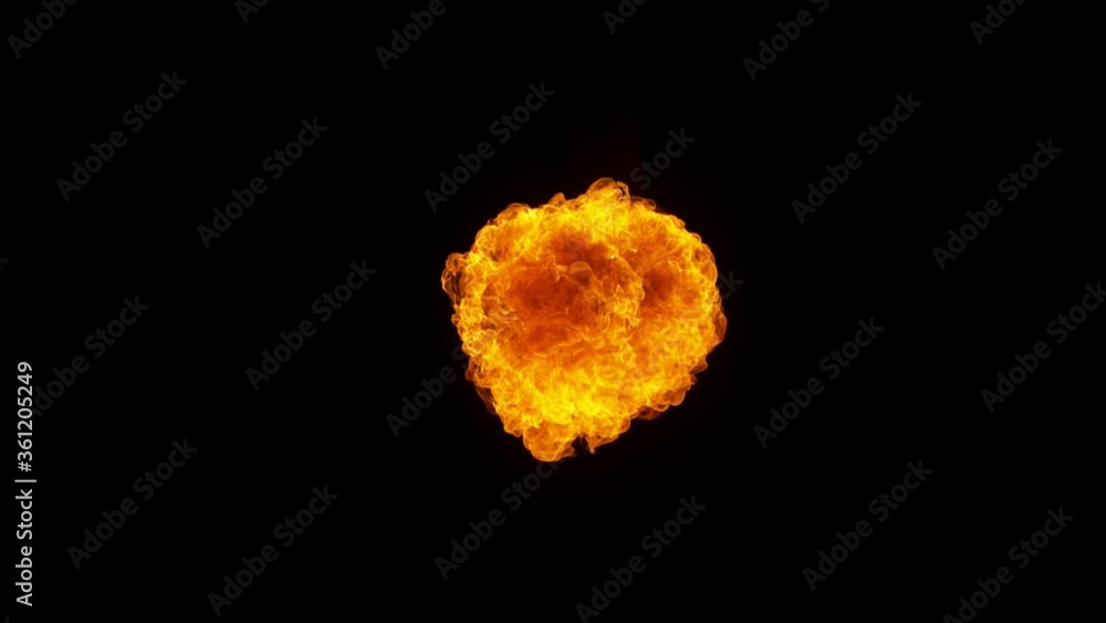 Super slow motion of fire blast isolated on black background. Filmed on high speed camera, 1000 fps Super slow motion of fire blast isolated on black background. Filmed on high speed camera, 1000 fps