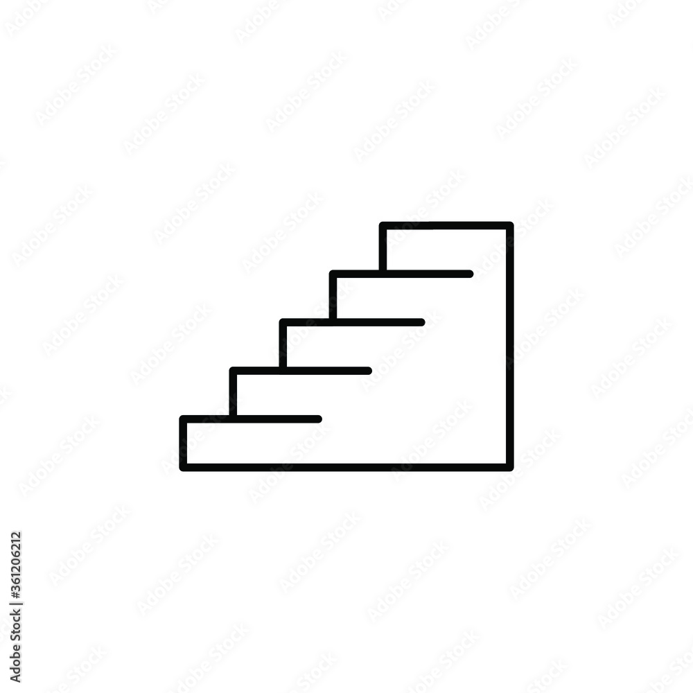 stairs icon vector sign symbol stairs icon vector sign symbol
