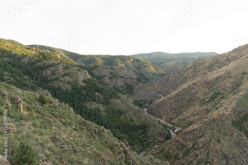 River running through a colorado canyon © jacob