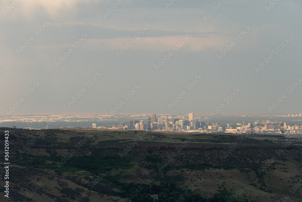 View of Denver from the foothills