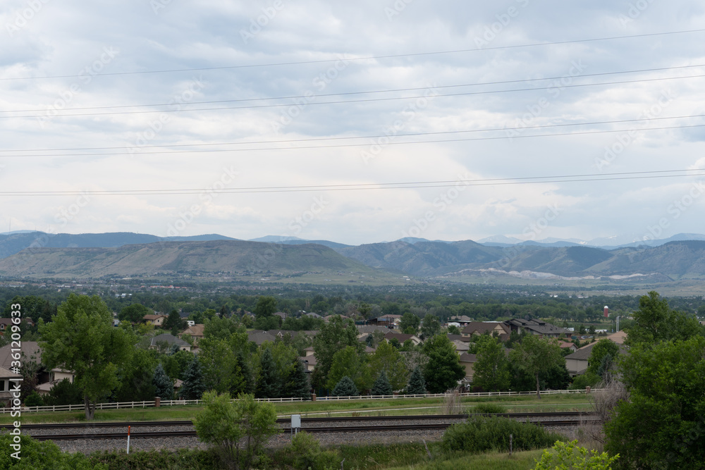 View of Arvada From atop a hill
