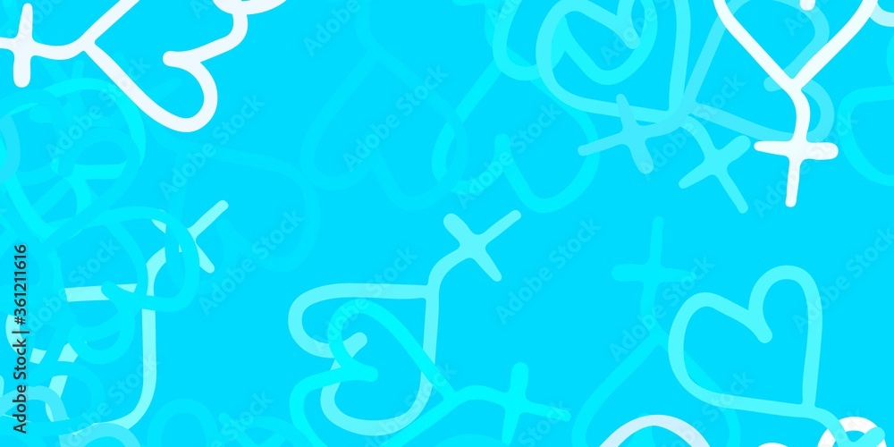 Light Pink, Blue vector pattern with feminism elements. Light Pink, Blue vector pattern with feminism elements.