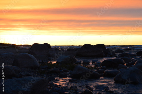 Sunset over the sea with rocks! #NOedit #ORIGINALphoto photo