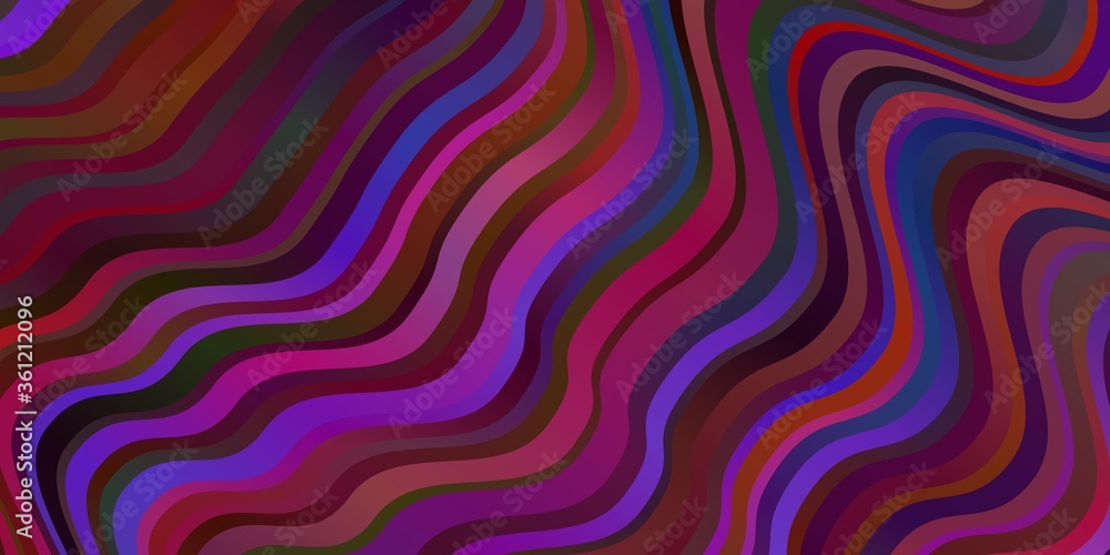 Dark Blue, Red vector template with wry lines. Dark Blue, Red vector template with wry lines.