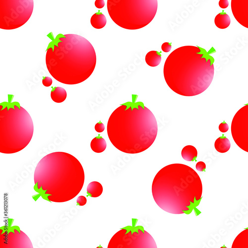 Tomato seamless pattern, suitable for use as background, fabric, factory or other graphic resources