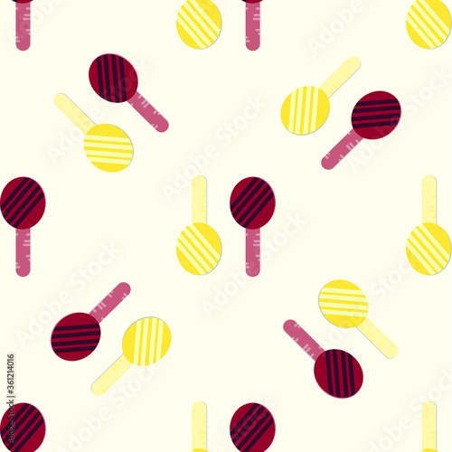 Mini ice cream stick seamless pattern