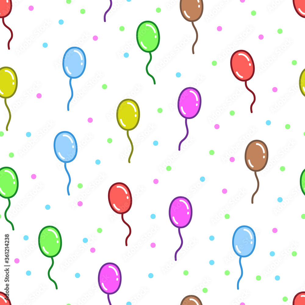 balloon helium vector pattern