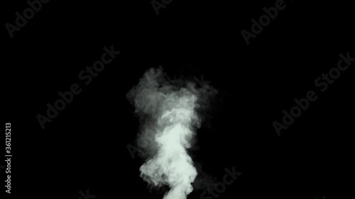 Short Smoke Billow - Fast moving smoke billow with high density and turbulence.