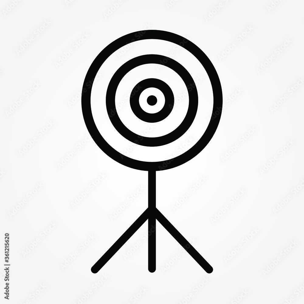 Target template Icon vector illustration Target template Icon vector illustration