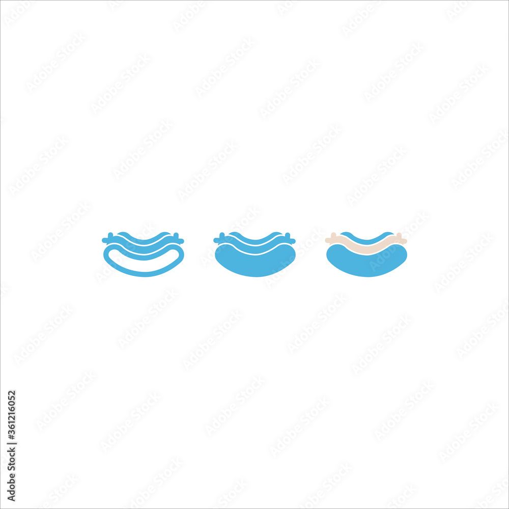 hot dog icon flat vector logo design trendy hot dog icon flat vector logo design trendy