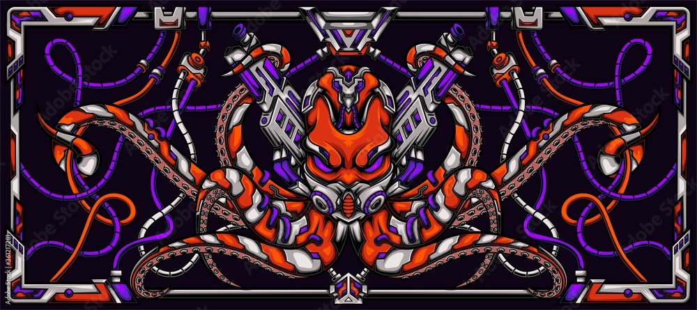 Obraz premium Kraken Mecha