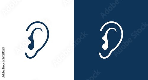 ear icon illustration isolated vector sign symbol