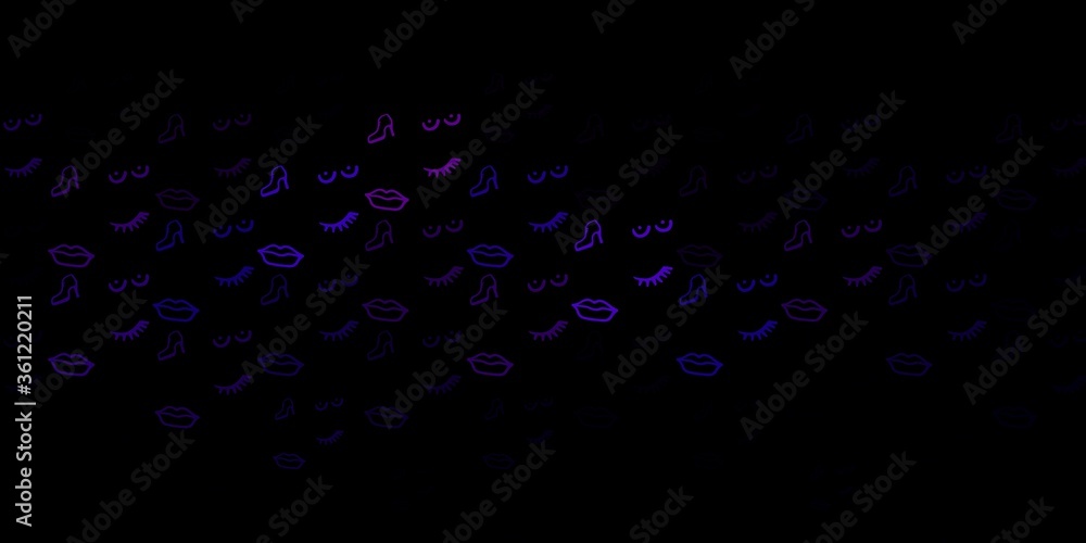 Dark Pink vector texture with women's rights symbols. Dark Pink vector texture with women's rights symbols.