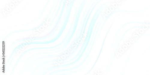 Light BLUE vector background with wry lines. Bright illustration with gradient circular arcs. Design for your business promotion.