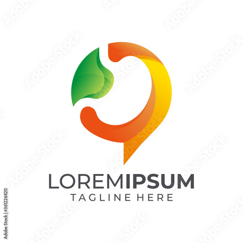 stomach logo icon vector isolated