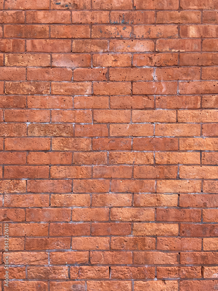 Obraz premium Red raw brick wall layout