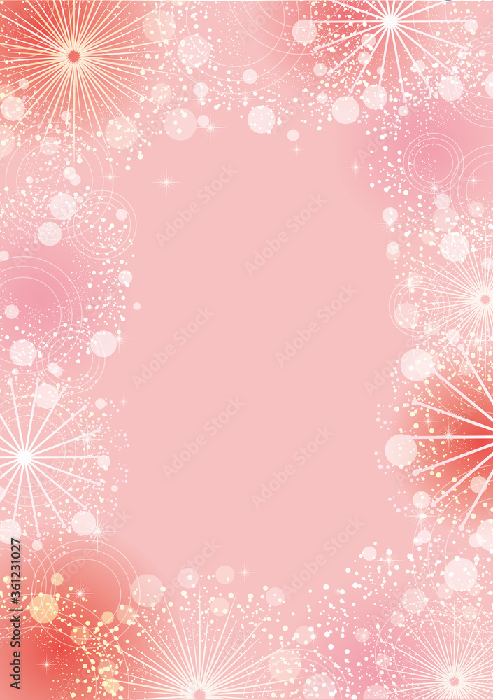 花火大会　お祭り　夏のイベントの背景素材	
