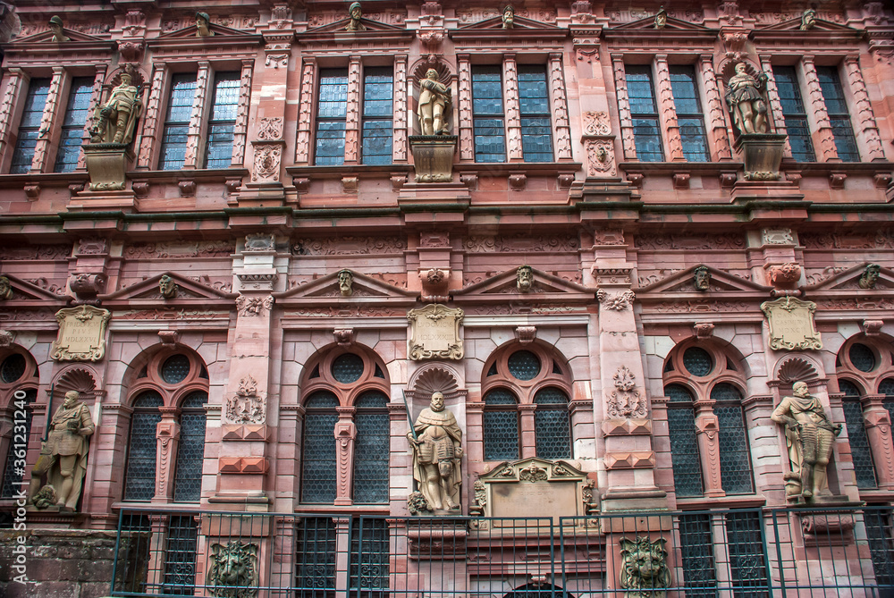 Building photographed in Heidelberg, Germany. Picture made in 2009.