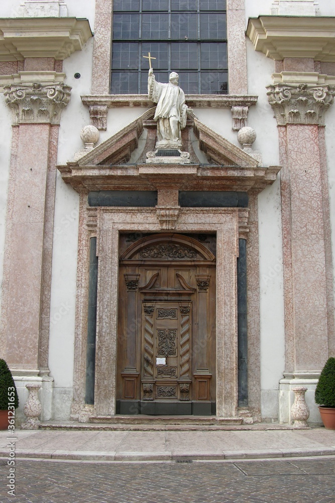 Trento, Italy, Church of St. Francis Xavier, Entrance