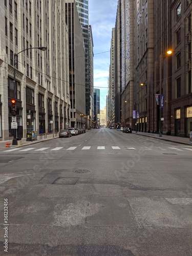 Downtown Chicago - Empty Street
