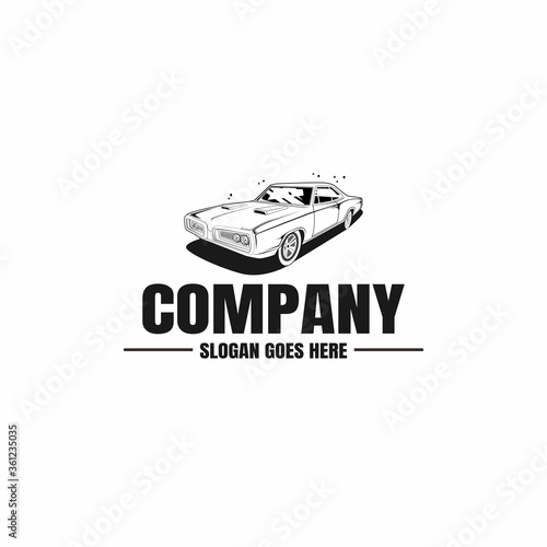 Automotive car logo template