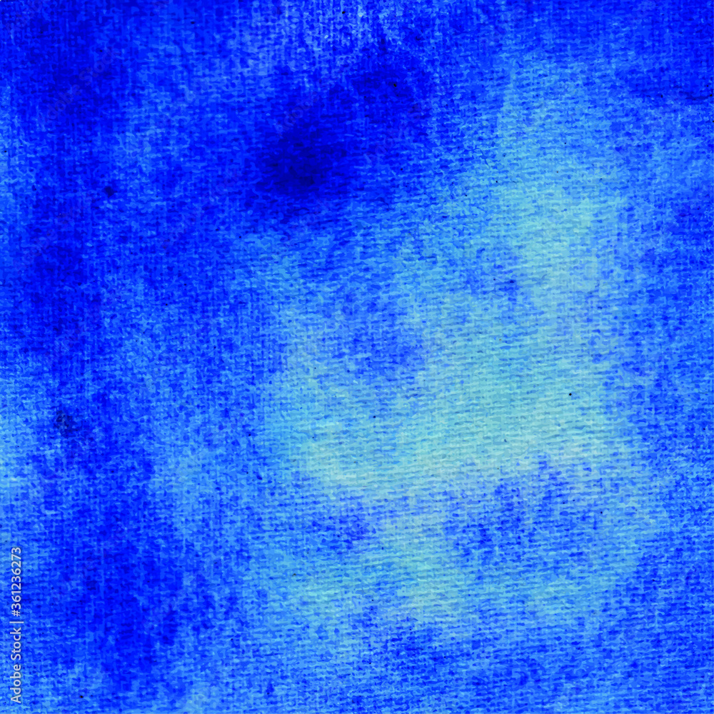 Fototapeta Abstract blue background, hand paint. Color splashing on the paper