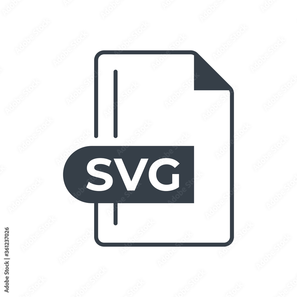 SVG File Format Icon. SVG extension filled icon. SVG File Format Icon. SVG extension filled icon.