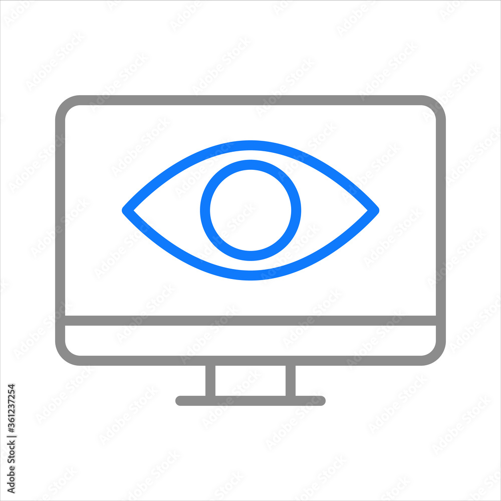Remote control. Remote job, home office, work from home. Vector line icon. Remote control. Remote job, home office, work from home. Vector line icon.
