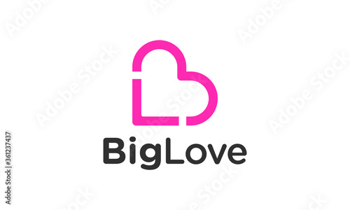 B Heart Logo Images