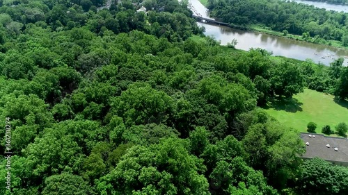 Aerial View of the former site of Point Breeze, the estate of Joseph Bonaparte, brother of Napoleon, when he lived in Bordentown, NJ  photo