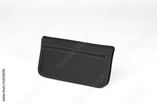 black wallet isolated