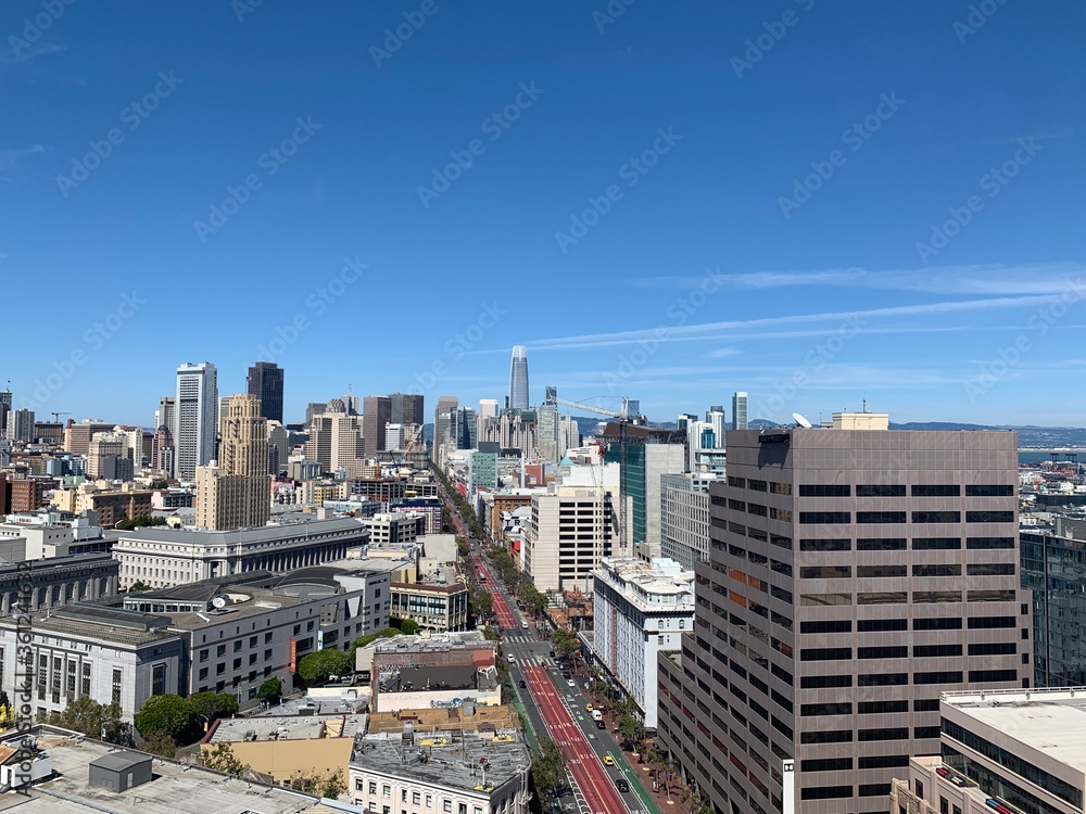 Naklejka premium San Francisco skyline