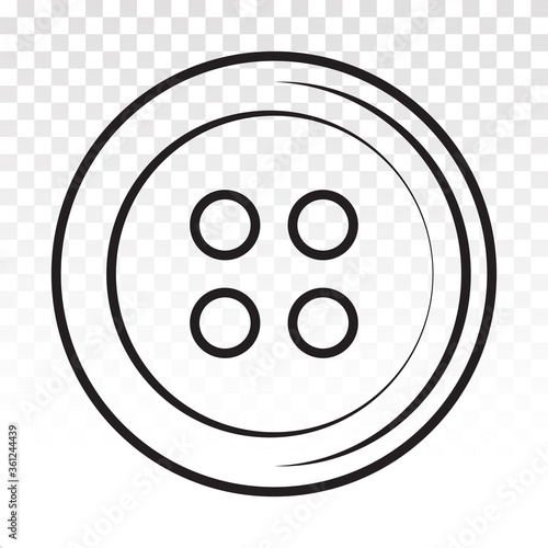 clothing shirt button line art icons for apps and websites