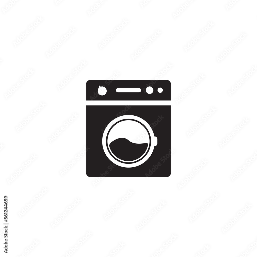 Washing machine icon , Electronic icon vector