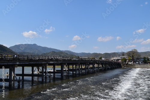 The view of Arashiyama in Spring