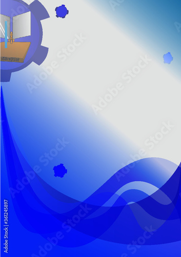 abstract blue background with waves