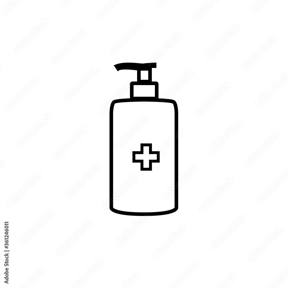 Disinfection. Hand sanitizer bottle icon, washing gel. Vector illustrationDisinfection. Hand sanitizer bottle icon, washing gel. Vector illustration
Disinfection. Hand sanitizer bottle icon, washing gel. Vector illustrationDisinfection. Hand sanitizer bottle icon, washing gel. Vector illustration