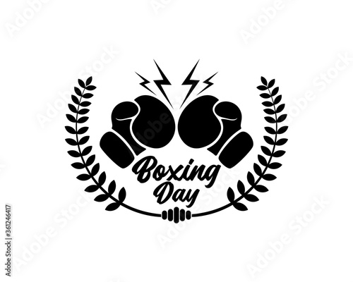 Punch boxing silhouette